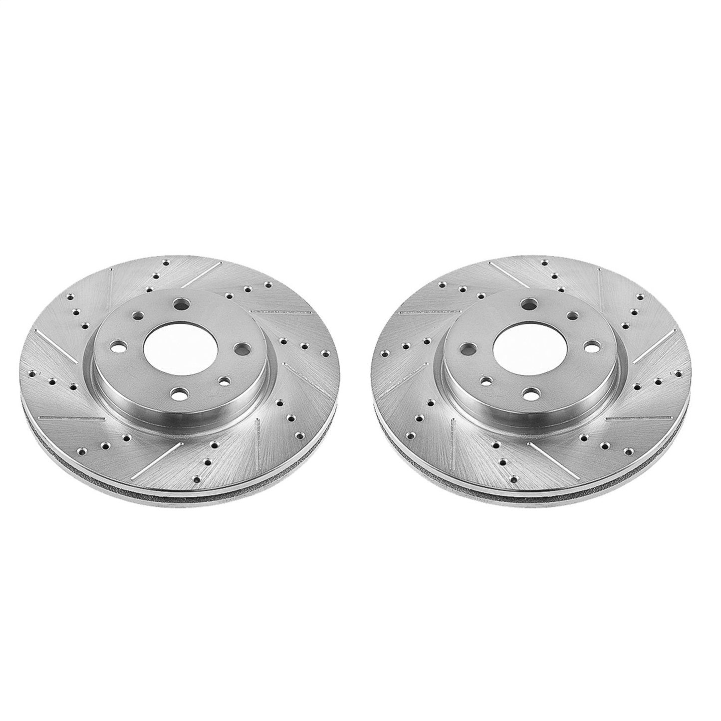 PowerStop Drilled & Slotted Front Rotors | Fiat 500 (12-18) (EBR1296XPR)