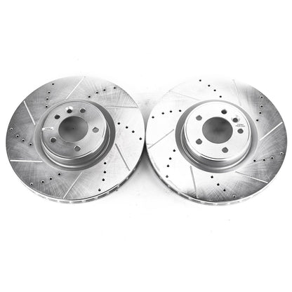 PowerStop Front Drilled & Slotted Rotor Pair | Land Rover Range Rover Sport (10-21) (EBR1409XPR)