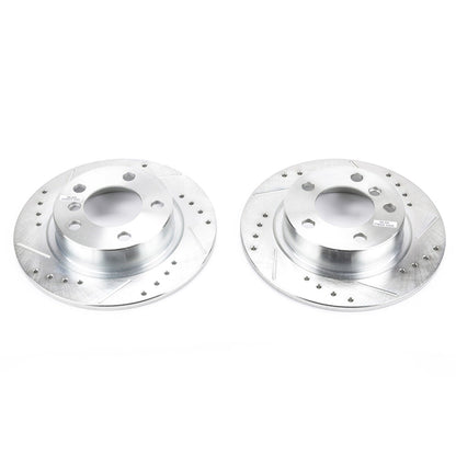 PowerStop Rear Evolution Drilled & Slotted Rotors - Pair | Mini Cooper Countryman (11-16) (EBR1412XPR)