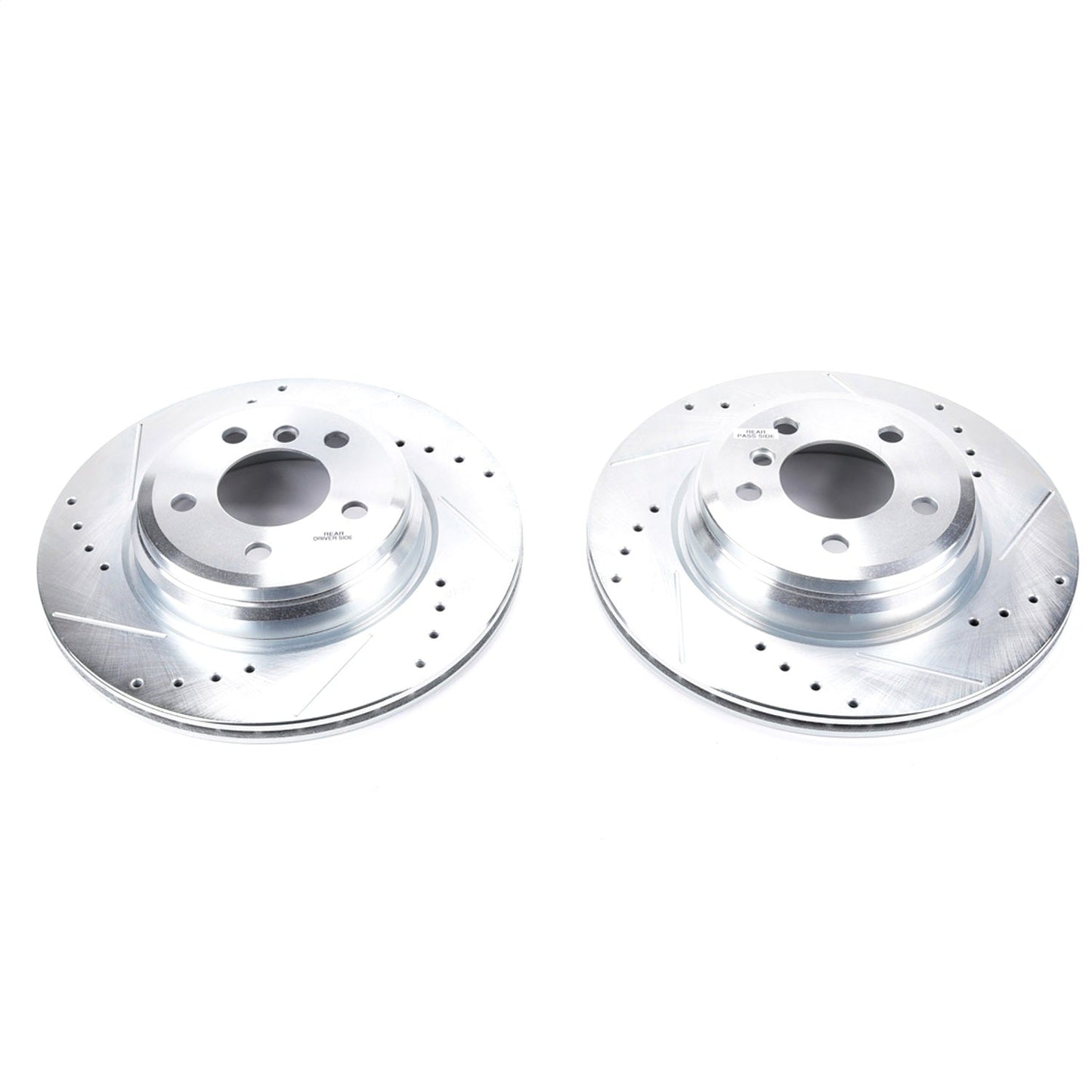 PowerStop Drilled & Slotted Rear Rotors Pair | BMW 328i (16) (EBR1414XPR)