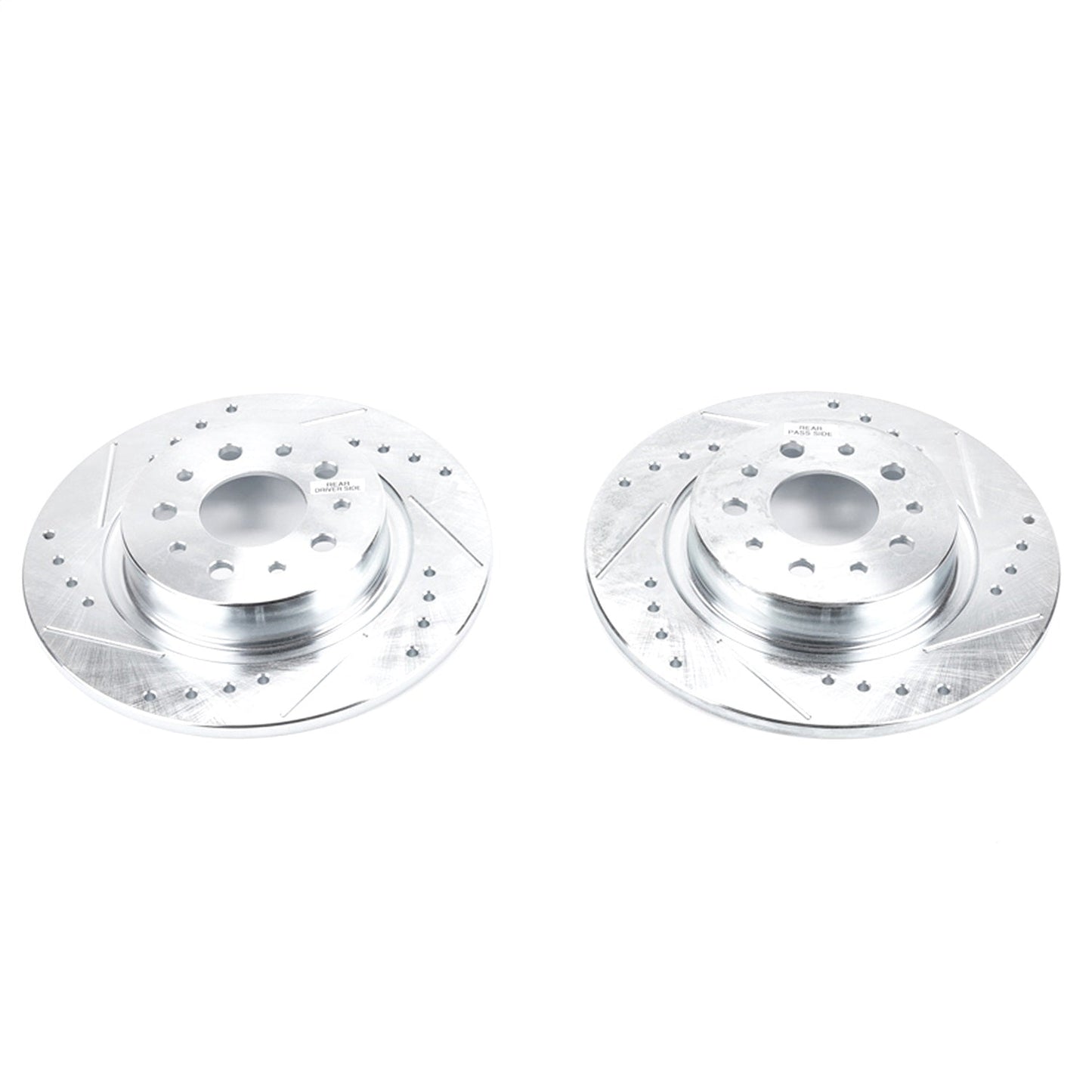 PowerStop Rear Evolution Drilled & Slotted Rotors - Pair | Fiat 500L (14-19) (EBR1423XPR)