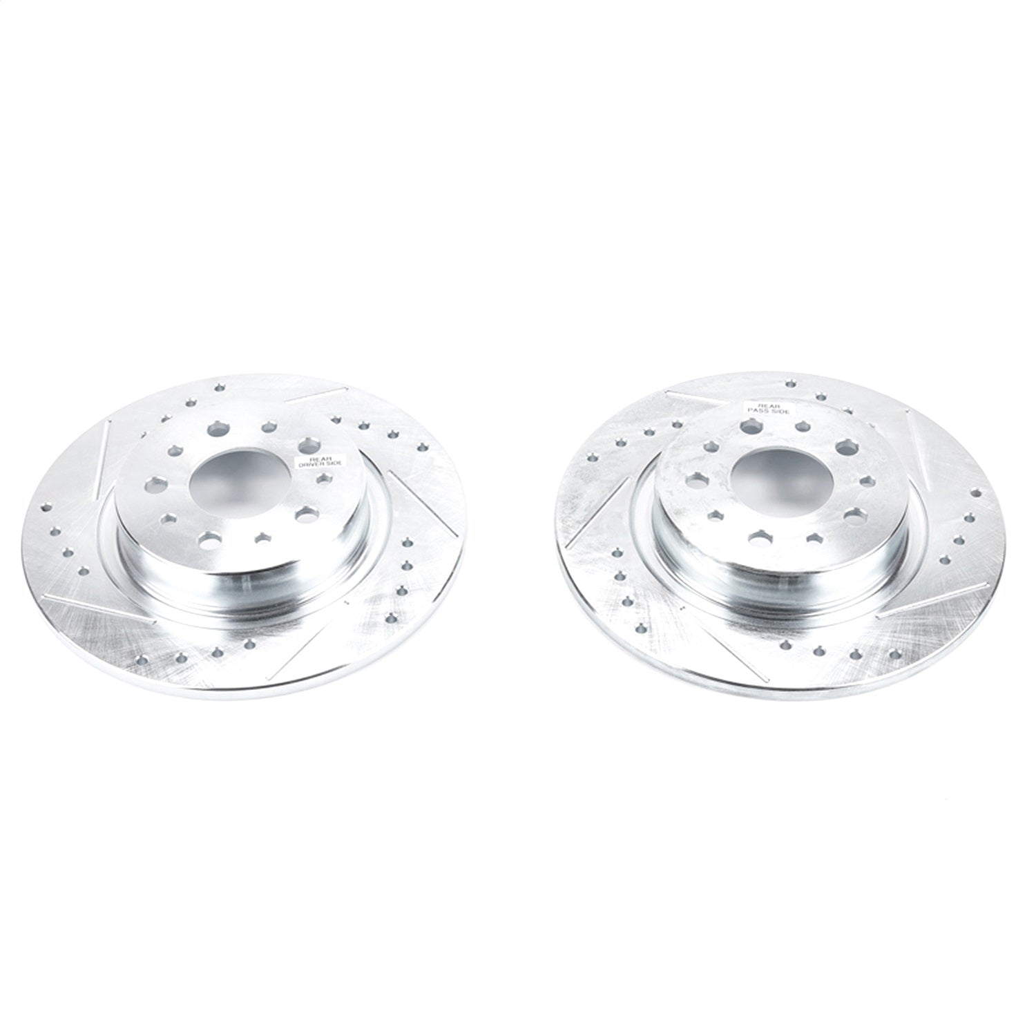 PowerStop Rear Evolution Drilled & Slotted Rotors - Pair | Fiat 500L (14-19) (EBR1423XPR)