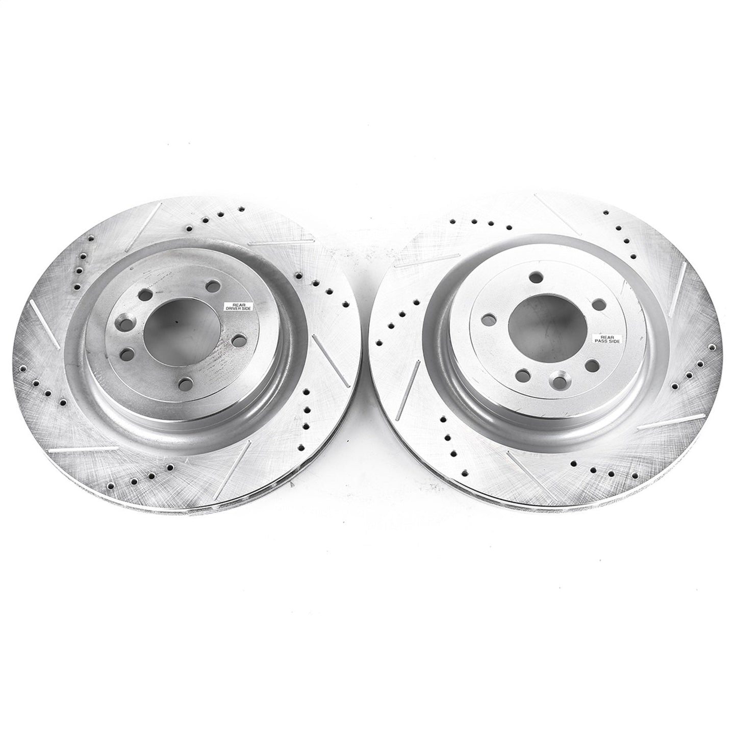 PowerStop Drilled & Slotted Rear Rotors | Land Rover Range Rover (13-18) (EBR1426XPR)