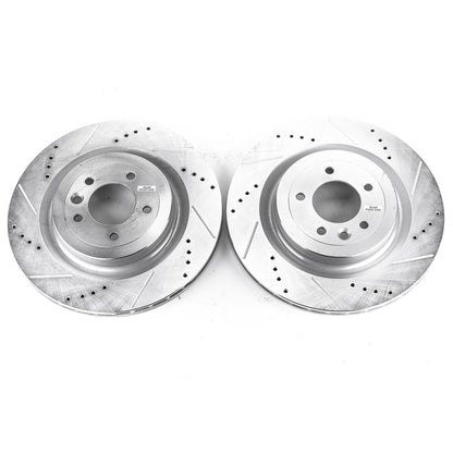 PowerStop Drilled & Slotted Rear Rotors | Land Rover Range Rover (13-18) (EBR1426XPR)