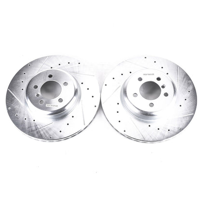 PowerStop Drilled & Slotted Front Rotors | BMW 335i (13-15) (EBR1438XPR)