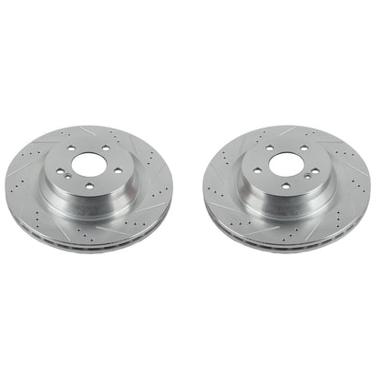PowerStop Rear Evolution Drilled & Slotted Rotors | Mercedes-Benz CLS550 (12-18) (EBR1451XPR)