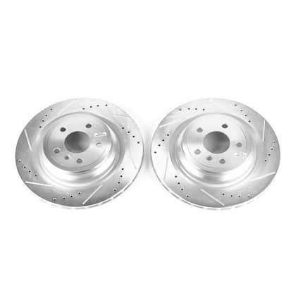 PowerStop Rear Evolution Drilled & Slotted Rotors - Rear | Mercedes-Benz GLE43 AMG (17-18) (EBR1453XPR)