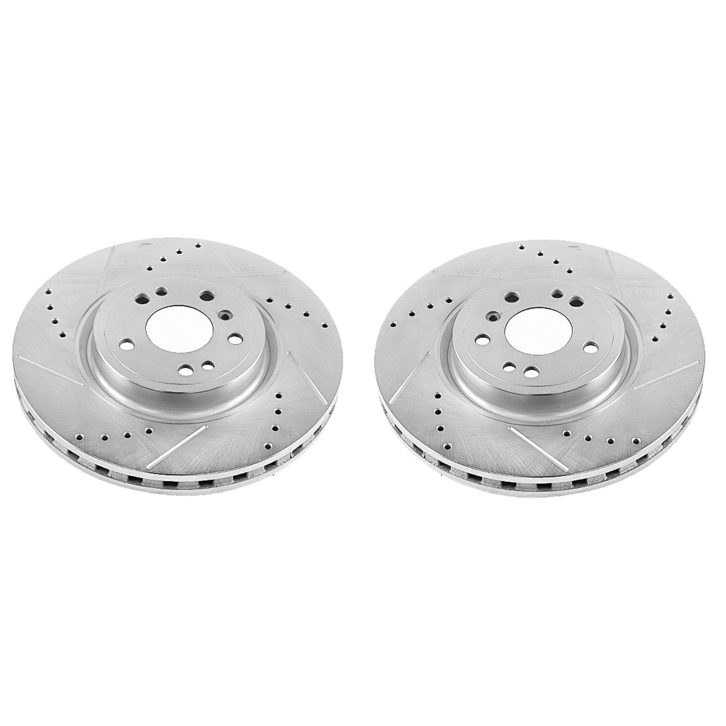 PowerStop Drilled & Slotted Front Rotors | Mercedes-Benz GLE300d (16-17) (EBR1460XPR)