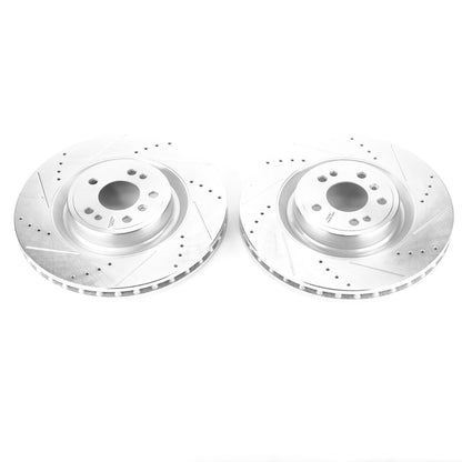 PowerStop Front Evolution Drilled & Slotted Rotors - Pair | Mercedes-Benz GL350 (13-16) (EBR1463XPR)
