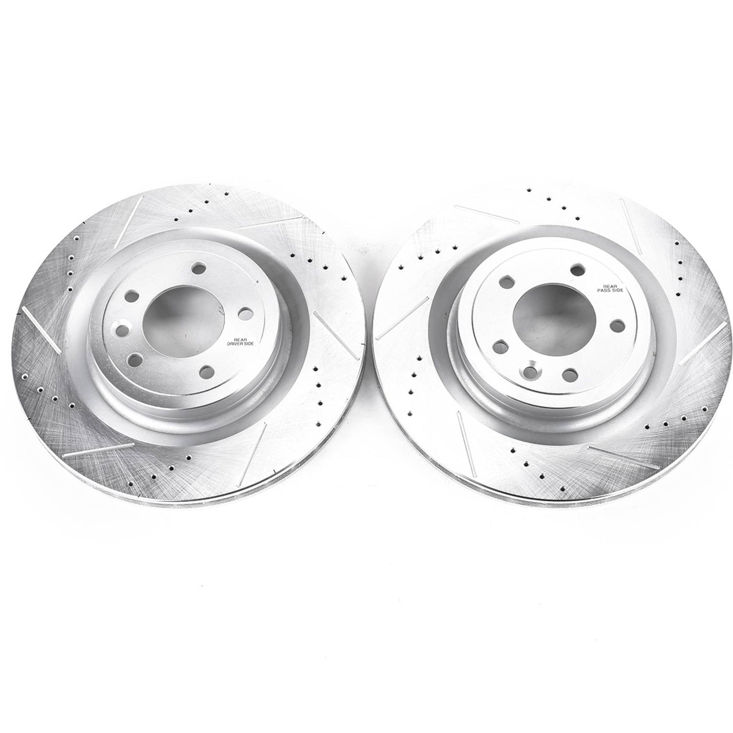 PowerStop Rear Evolution Drilled & Slotted Rotors | Land Rover Discovery (17) (EBR1496XPR)