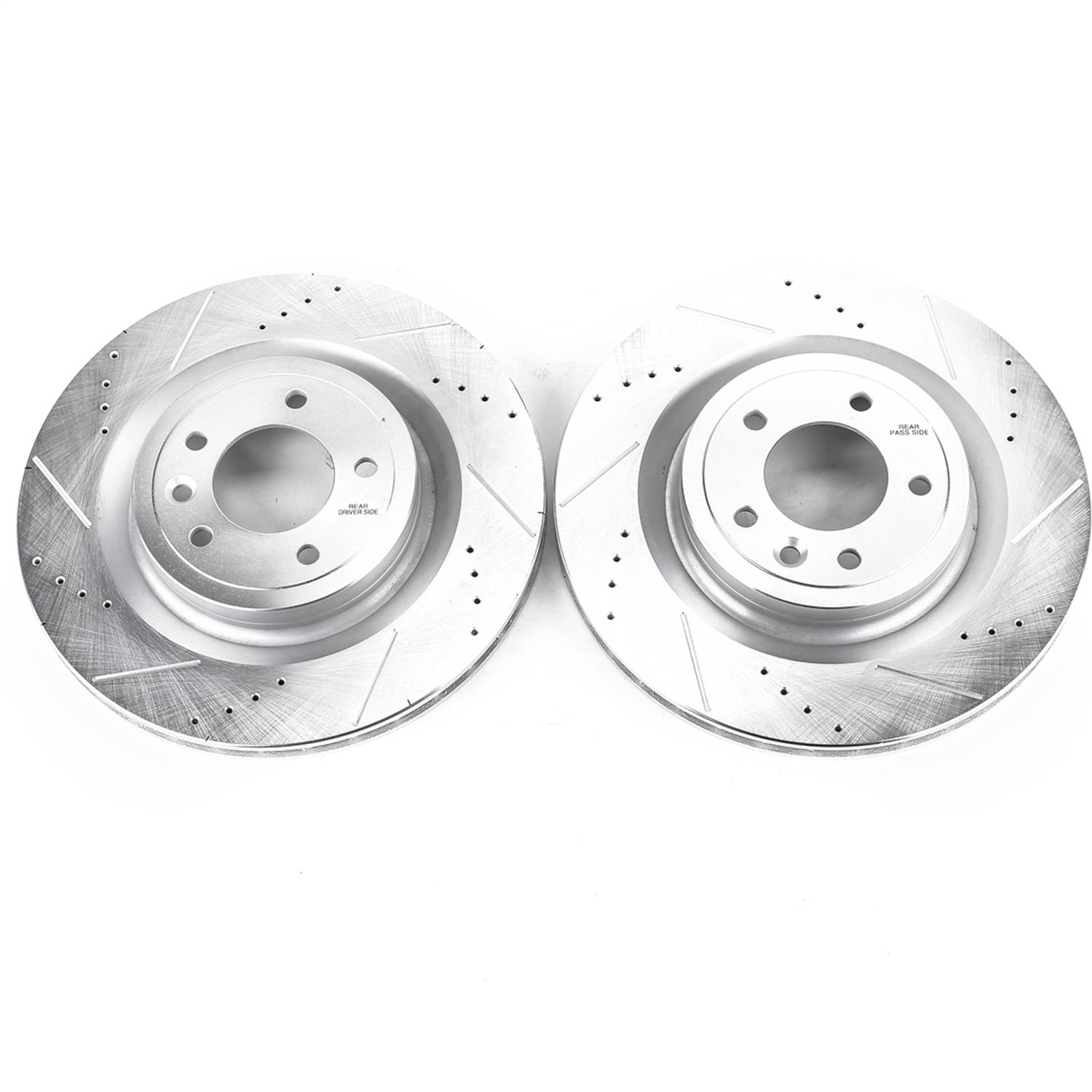 PowerStop Rear Evolution Drilled & Slotted Rotors | Land Rover Discovery (17) (EBR1496XPR)