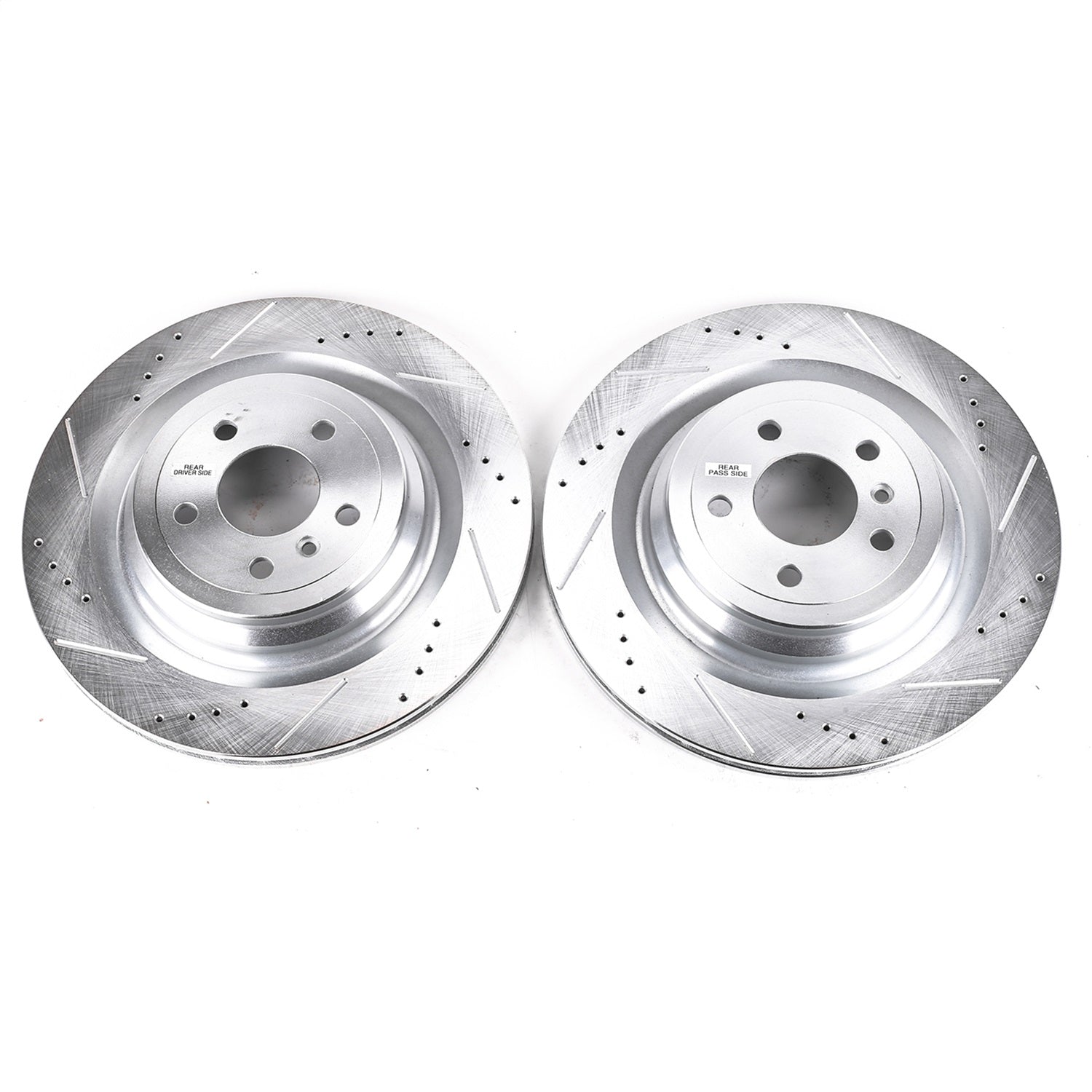 PowerStop Rear Evolution Drilled & Slotted Rotors - Pair | Mercedes-Benz GL350 (13-16) (EBR1600XPR)