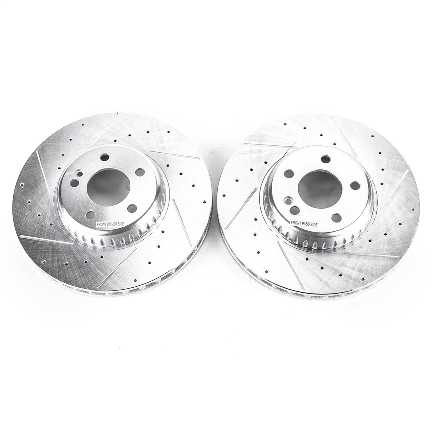 PowerStop Drilled & Slotted Front Rotors | Mercedes-Benz C300 (15-18) (EBR1604XPR)