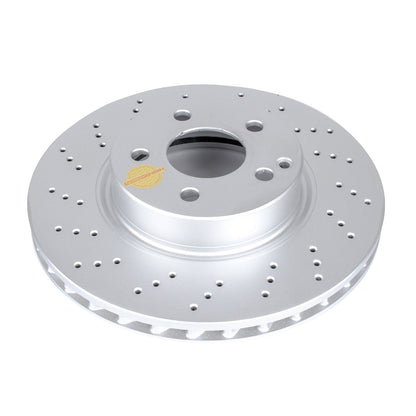 PowerStop Front Evolution High Carbon Geomet Coated Rotor | Mercedes-Benz E500 (04-06) (EBR1629EVC)