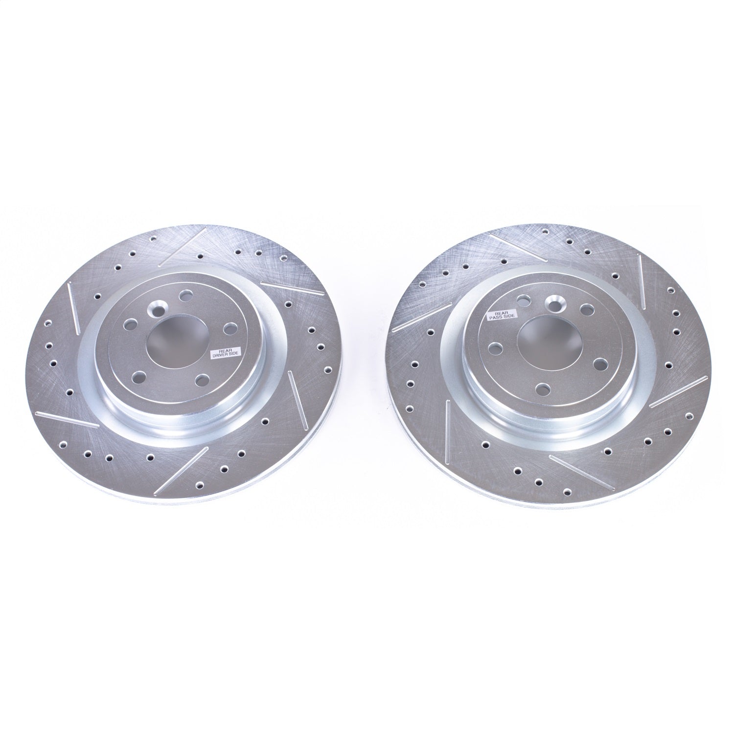 PowerStop Rear Evolution Drilled & Slotted Rotors - Pair | Jaguar XE (16-18) (EBR1634XPR)