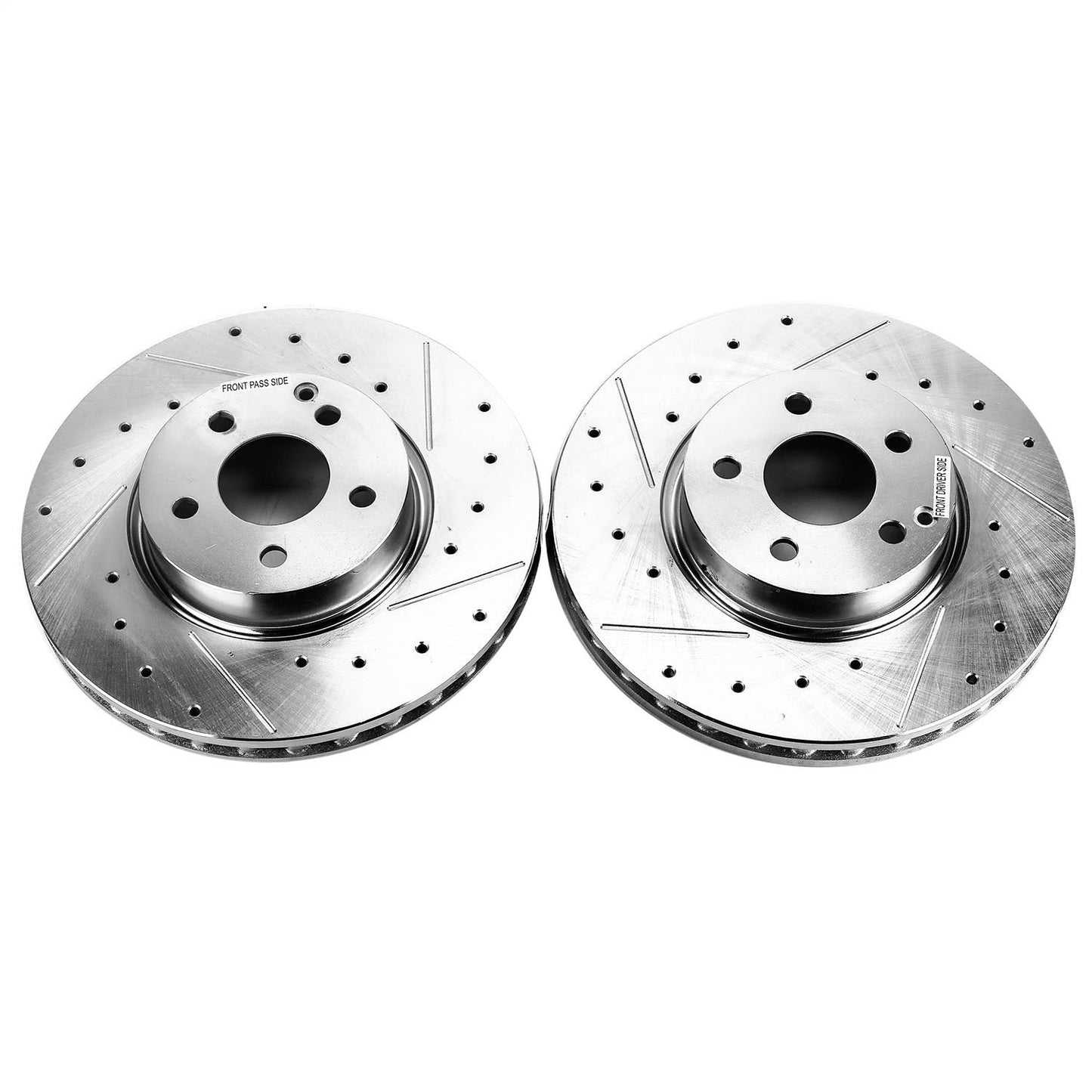PowerStop Drilled & Slotted Front Rotors | Audi A4 (17-19) (EBR1637XPR)