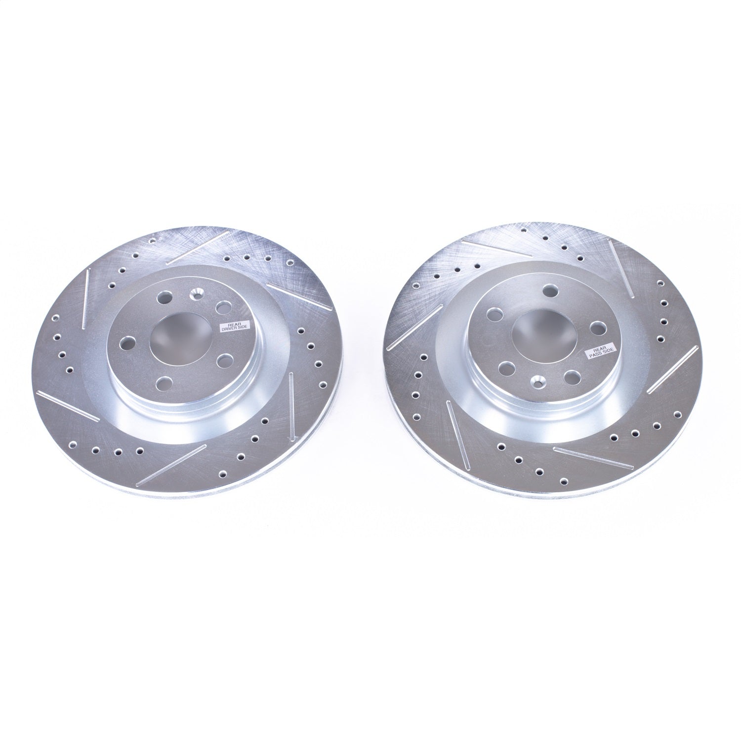 PowerStop Rear Evolution Drilled & Slotted Rotors - Pair | Volvo S90 (16-18) (EBR1643XPR)