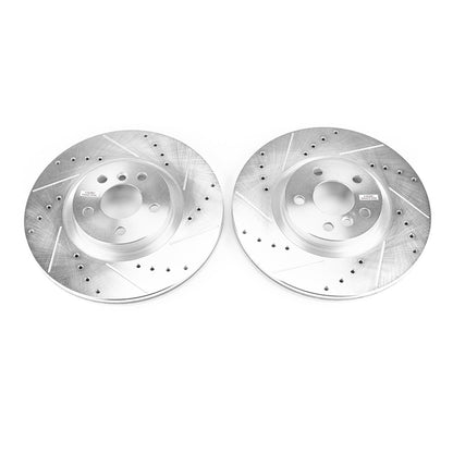 PowerStop Front Evolution Drilled & Slotted Rotors - Pair | BMW X1 (16-18) (EBR1656XPR)