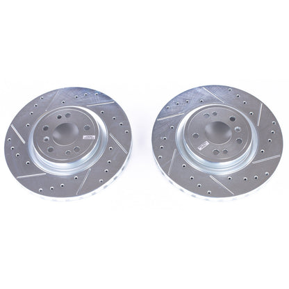 PowerStop Drilled & Slotted Front Rotors | Mercedes-Benz GLE350 (18) (EBR1660XPR)