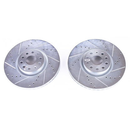 PowerStop Drilled & Slotted Front Rotors - Pair | Volkswagen Atlas (18) (EBR1662XPR)