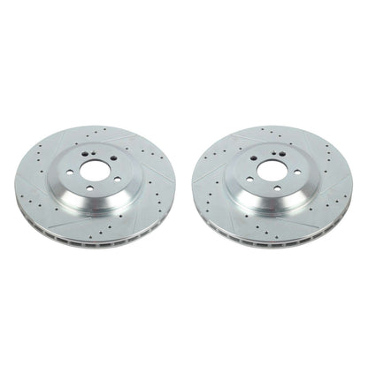 PowerStop Rear Evolution Drilled & Slotted Rotors - Pair | Mercedes-Benz CLS450 (19-20) (EBR1681XPR)