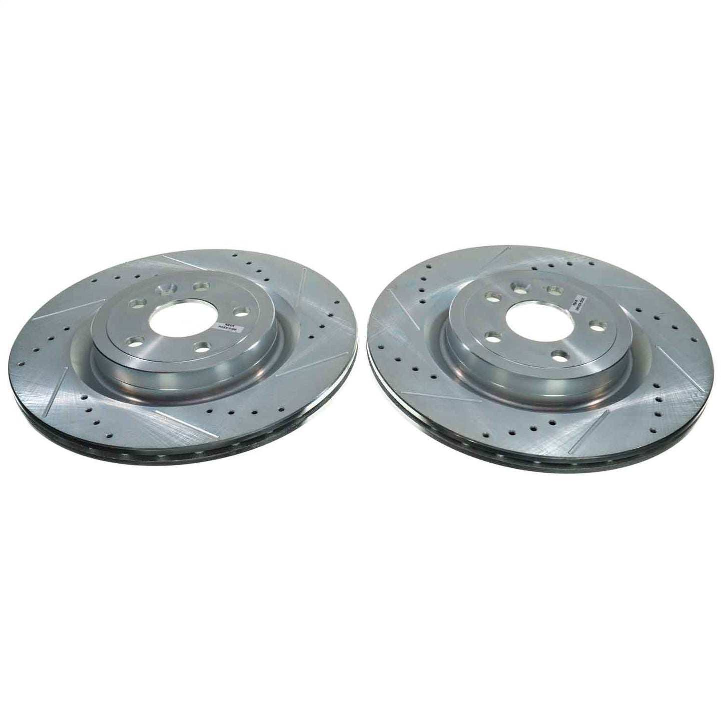 PowerStop Rear Drilled & Slotted Rotor (Pair) | Land Rover Range Rover Velar (18-20) (EBR1685XPR)