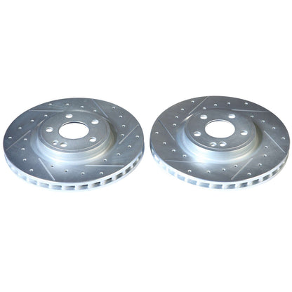 PowerStop Front Evolution Drilled & Slotted Rotors - Pair | Infiniti QX30 (17-19) (EBR1821XPR)