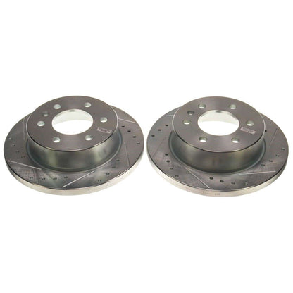 PowerStop Rear Drilled & Slotted Rotor (Pair) | Mercedes-Benz Sprinter 2500 (19-21) (EBR1823XPR)