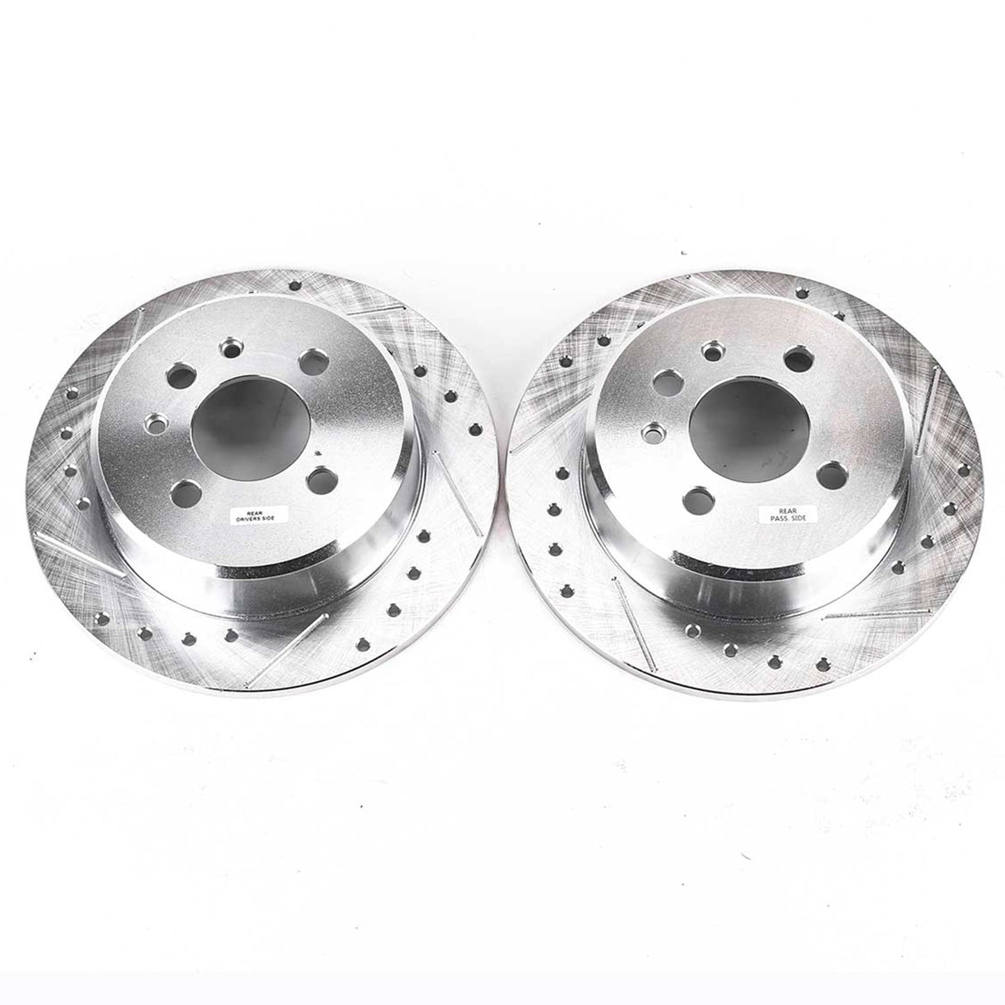 PowerStop Rear Evolution Drilled & Slotted Rotors | BMW 318i (91) (EBR220XPR)