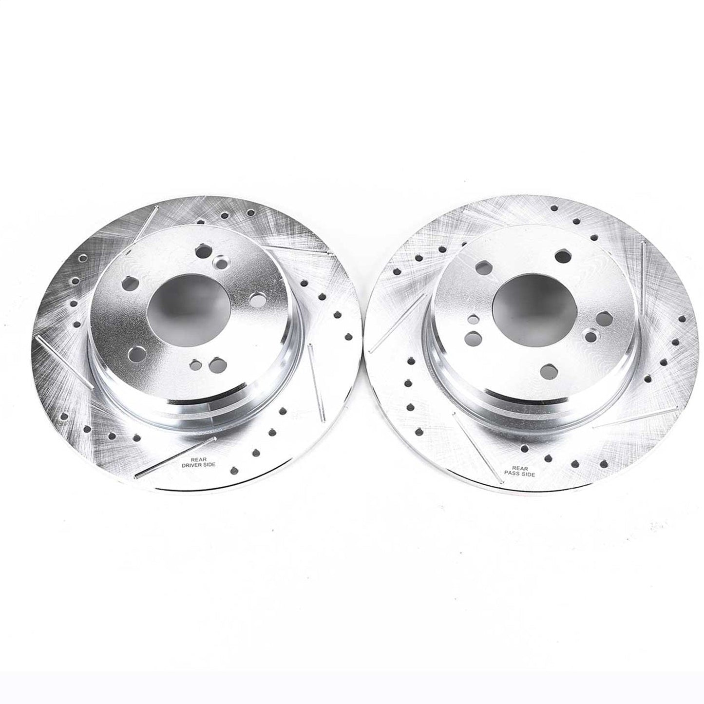 PowerStop Drilled & Slotted Rear Rotors | Chrysler Crossfire (04-08) (EBR238XPR)