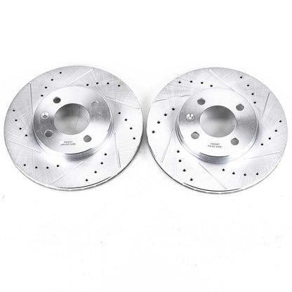 PowerStop Drilled & Slotted Front Evolution Rotors | Volkswagen Cabrio (95-02) (EBR251XPR)