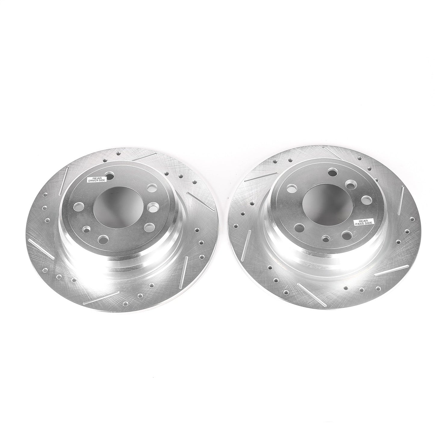 PowerStop Rear Evolution Drilled & Slotted Rotors | BMW 525i (89-95) (EBR289XPR)
