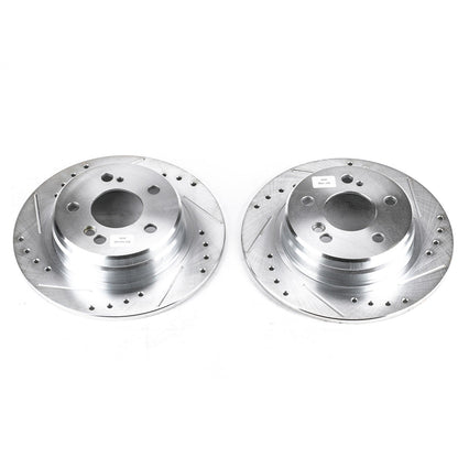 PowerStop Rear Evolution Drilled & Slotted Rotors | Mercedes-Benz 300SL (90-93) (EBR417XPR)
