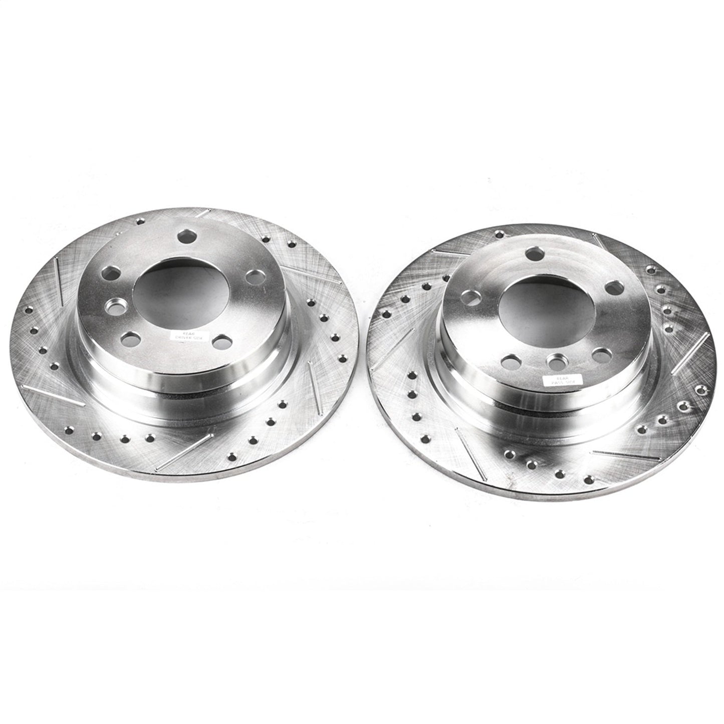 PowerStop Rear Evolution Drilled & Slotted Rotors - Pair | BMW 318i (92-98) (EBR420XPR)