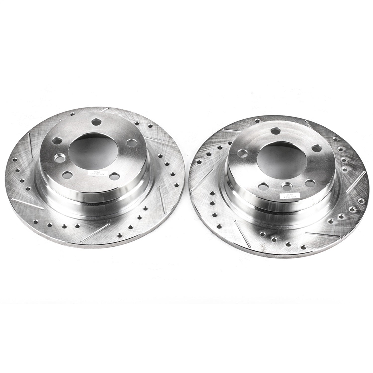 PowerStop Rear Evolution Drilled & Slotted Rotors - Pair | BMW 318i (92-98) (EBR420XPR)