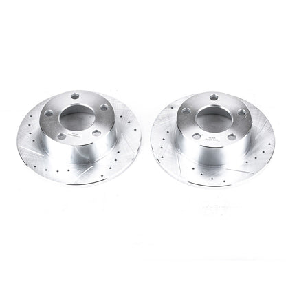 PowerStop Drilled & Slotted Rear Rotors | Audi A6 (95-04) (EBR429XPR)