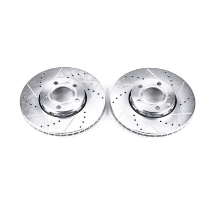 PowerStop Drilled & Slotted Front Rotors | Audi A4 (96-04) (EBR430XPR)
