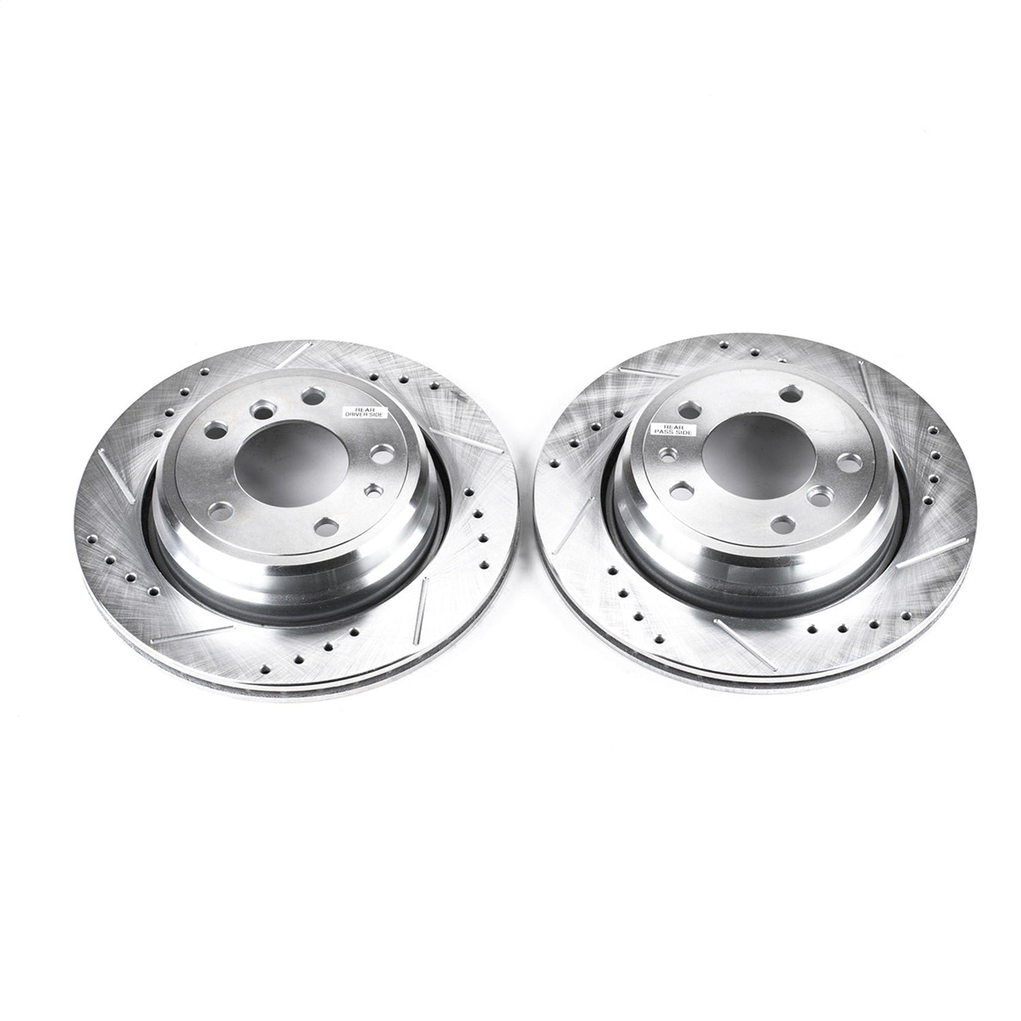 PowerStop Rear Evolution Drilled & Slotted Rotors - Pair | BMW 540i (94-95) (EBR449XPR)