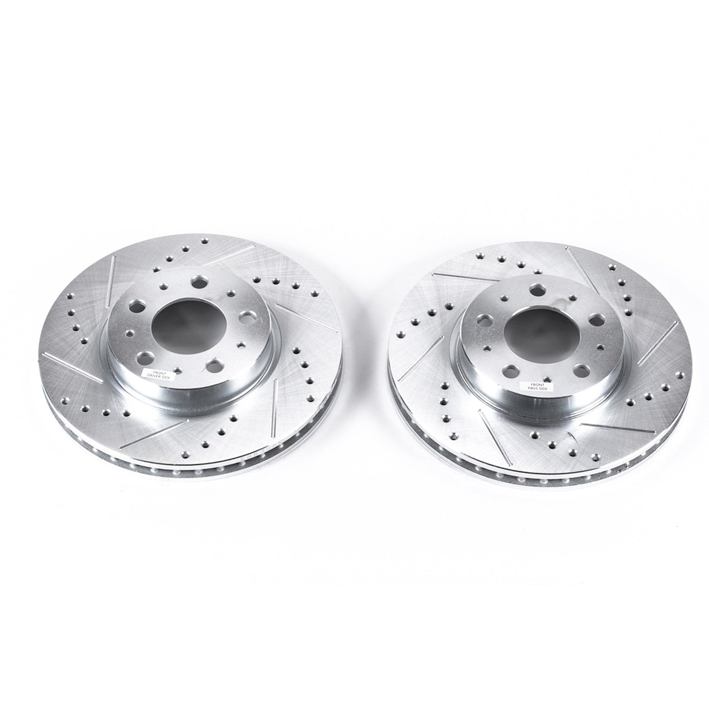 PowerStop Drilled & Slotted Front Rotors | Volvo 850 (94-97) (EBR458XPR)