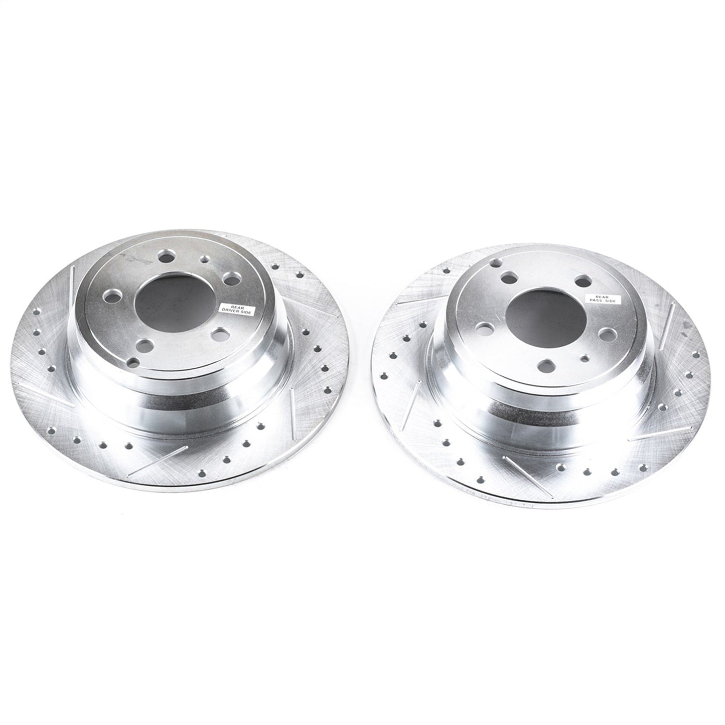 PowerStop Drilled & Slotted Rear Rotors | Volvo 850 (94-97) (EBR459XPR)