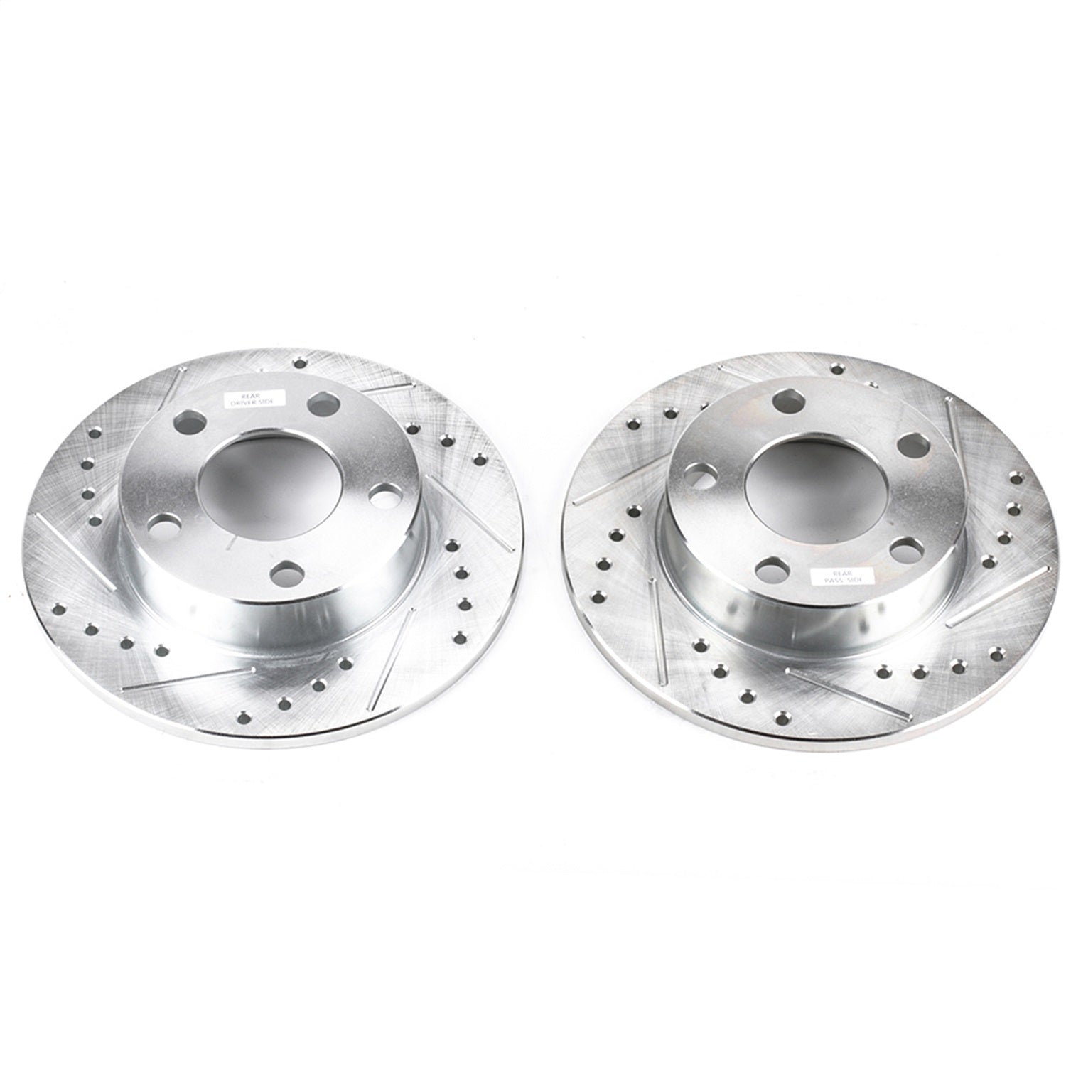 PowerStop Drilled & Slotted Rear Rotors Pair | Audi A4 Quattro (96-01) (EBR471XPR)