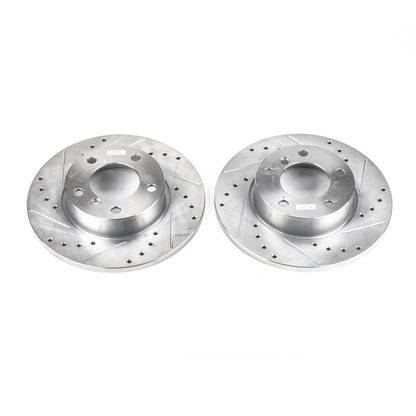 PowerStop Drilled & Slotted Front Rotors | BMW 318ti (95-99) (EBR473XPR)
