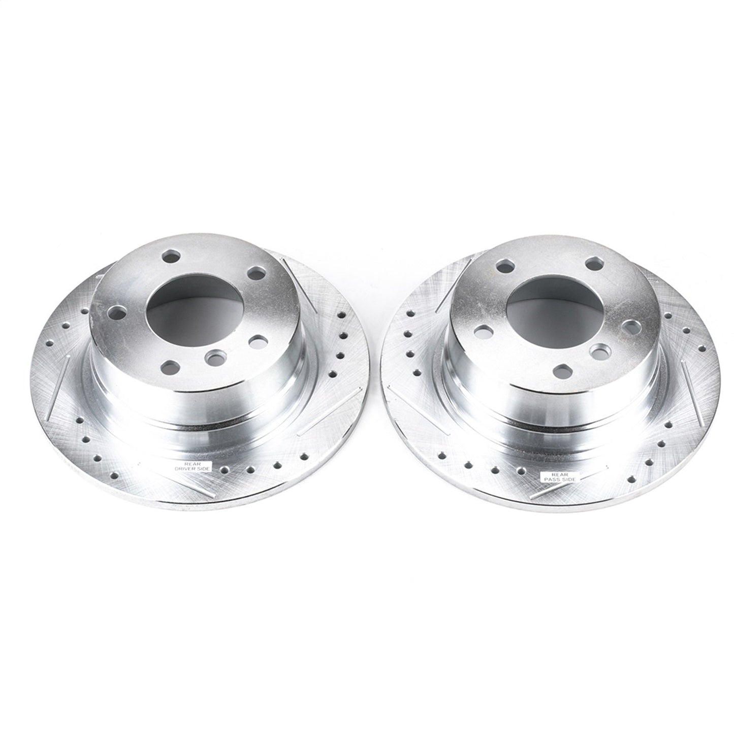 PowerStop Rear Evolution Drilled & Slotted Rotors - Pair | BMW 318ti (95-99) (EBR474XPR)