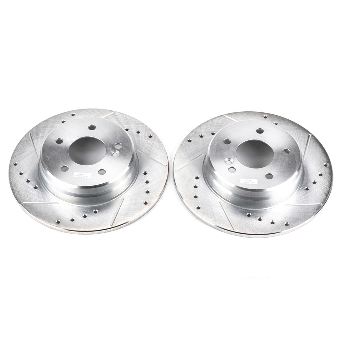 PowerStop Drilled & Slotted Rear Rotors | Mercedes-Benz C36 AMG (96-97) (EBR491XPR)