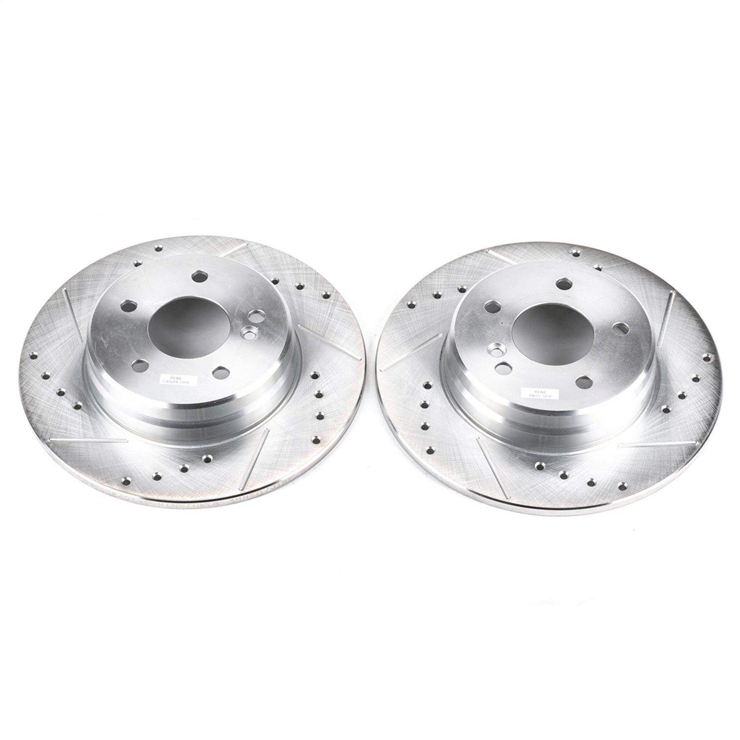 PowerStop Drilled & Slotted Rear Rotors | Mercedes-Benz C36 AMG (96-97) (EBR491XPR)