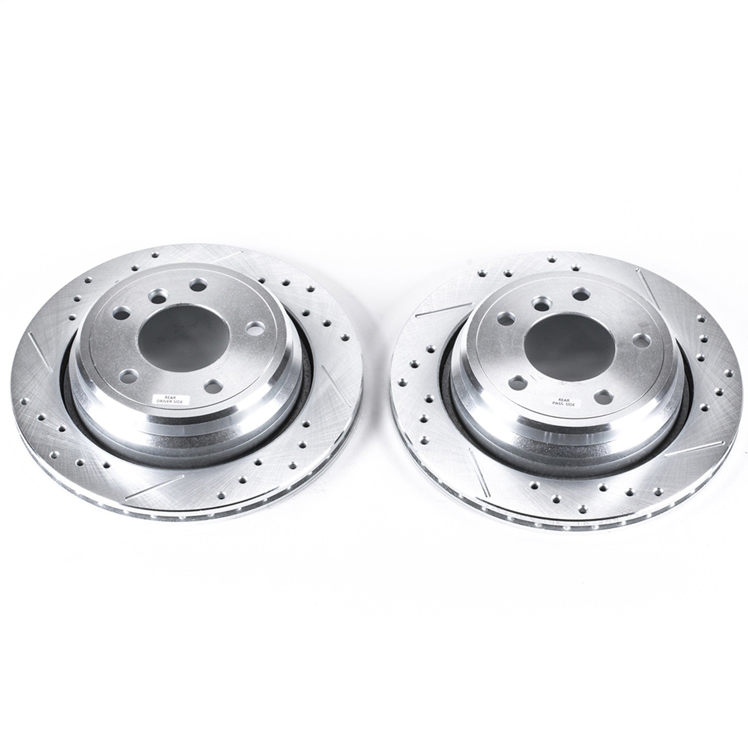 PowerStop Drilled & Slotted Rear Rotors | BMW 525i (01-03) (EBR497XPR)