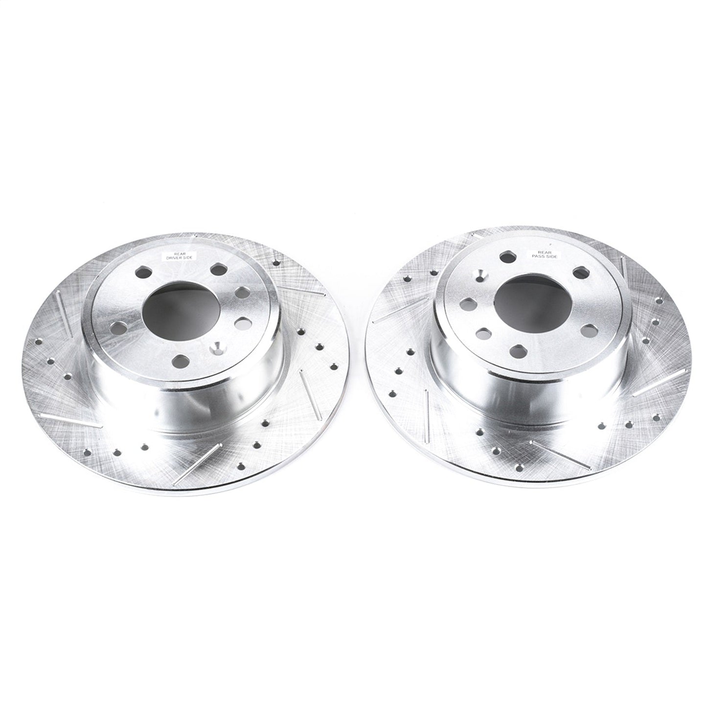 PowerStop Drilled & Slotted Rear Rotors | Saab 9-3 (99-03) (EBR612XPR)