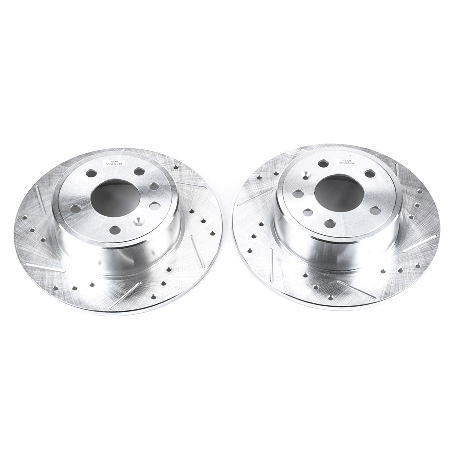 PowerStop Drilled & Slotted Rear Rotors | Saab 9-3 (99-03) (EBR612XPR)