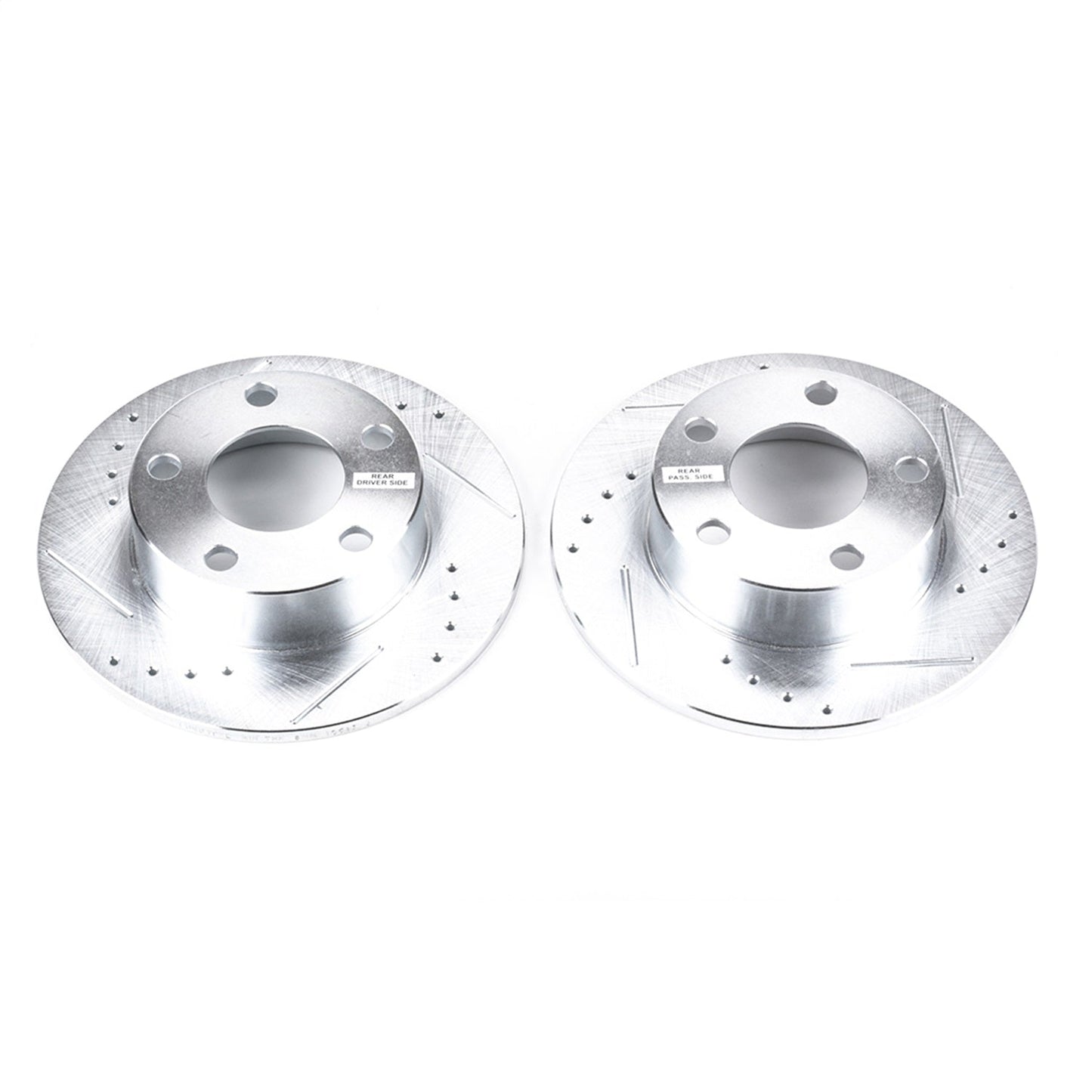 PowerStop Drilled & Slotted Rear Rotors | Audi A6 Quattro (98-01) (EBR619XPR)