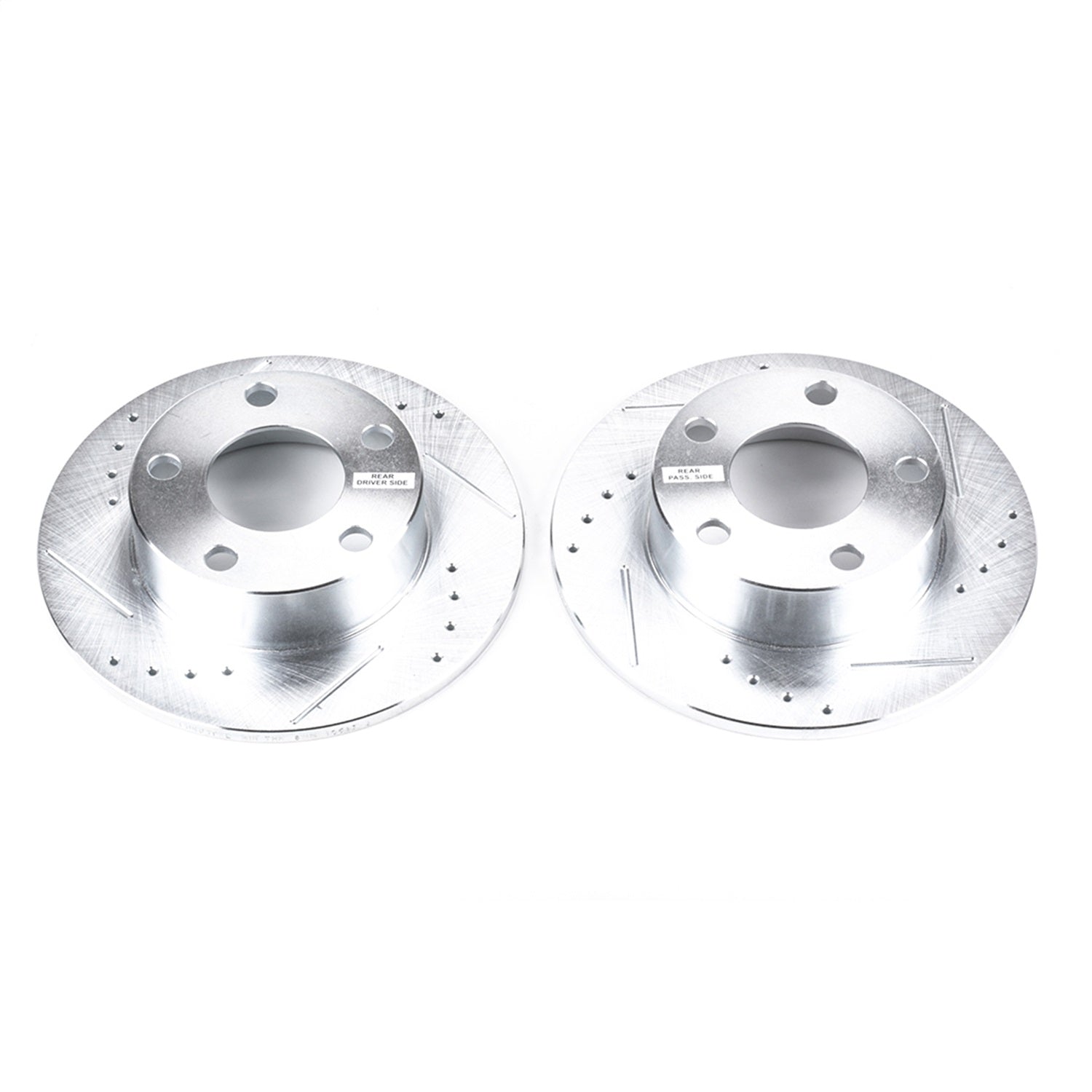 PowerStop Drilled & Slotted Rear Rotors | Audi A6 Quattro (98-01) (EBR619XPR)
